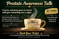 Prostate Awareness Talk poster based on your supplied mug and tree image